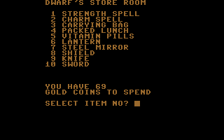 Dark Dungeons screenshot 4 for Commodore 64